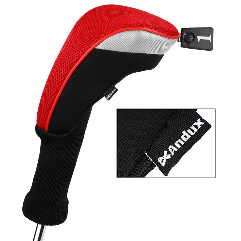 Andux Golf 460cc Driver Wood Head Covers with Long Neck