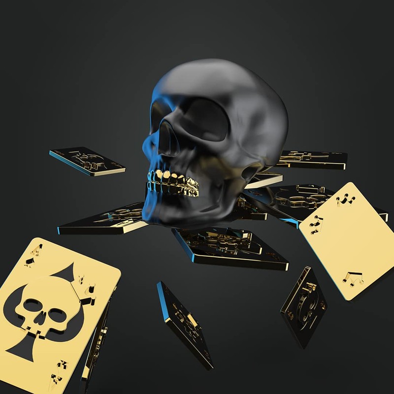 O meta[l]morphose METALMORPHOSE - Skull and Ace of Spades Card