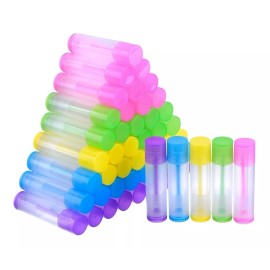 Eboot 50 Piezas Lip Balm Vacío Recipiente Transparente Tubos