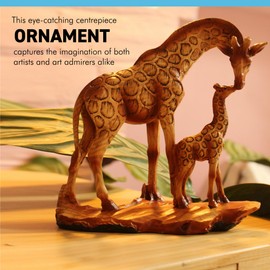 Thorness Eye catching Free Standing Graceful GIRAFFE and CALF Decorative ORNAMENT | Giraffe Gifts for Women Men Girls Boys Giraffes Lover Gift Birthday Friendship Gifts Present Animal Lover Gift