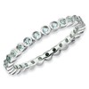 Stackable Expressions Sterling Silver Aquamarine Stackable Ring Size 6