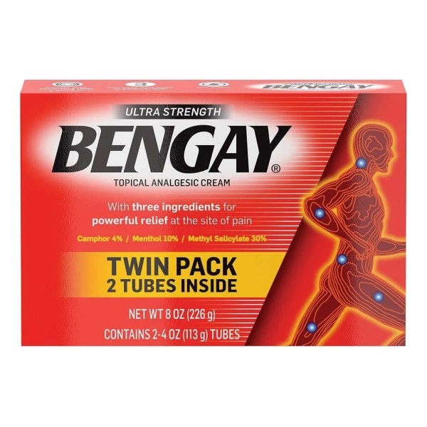 Bengay Crema Muscular Ultra Fuerte Americana, 2 Tubos