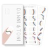 DANNI & TONI Tiras de uñas de gel semicuradas Rainbow