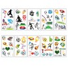 10pcs Football Temporary Tattoos for Kids,Football Transfer Tattoos Kids Tattoos