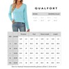 QUALFORT - Suéter de punto suave 100% algodón para mujer,