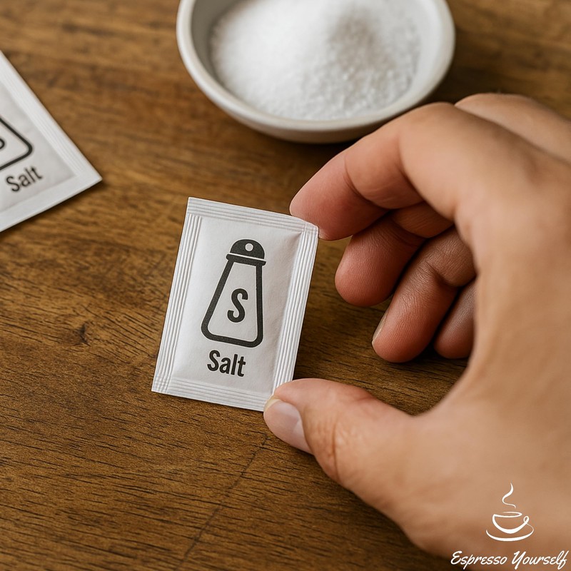 250 Salt Sachets – Individually Wrapped Table Salt Packets –