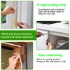 PackYard Window Blocker Noise Dust Insulation Draft Guard 33Feet/10m D-Section Draft