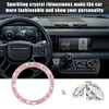 Bling Crystal Rhinestone Car Engine Start Decoration Ring