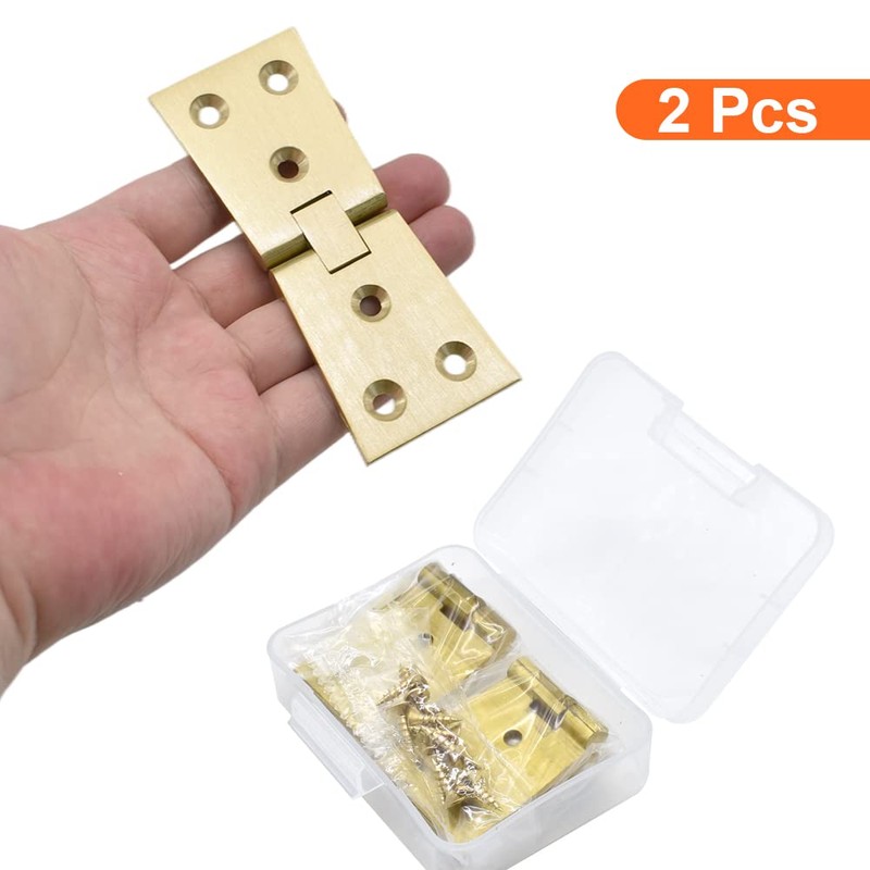 2Pcs Brass Butler Tray Hinge 180 Degree for Butler Folding