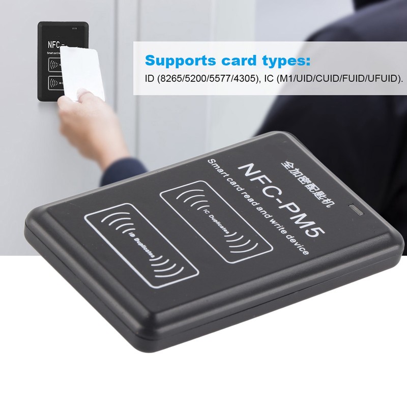 NFC Card Duplicator Encrypted Decoding 125KHZ 13.56MHZ ID IC Card