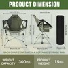 Reallnaive 2 Pcs Hammock Camping Chair with Adjustable Backrest, Heavy