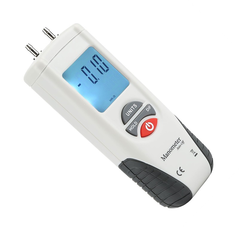 HT‑1890 Handheld Digital Manometer Differential Gauge Air Pressure Meter 11
