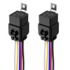 Gebildet 2pcs 40/30 Amp Waterproof Relay Switch Harness Set -