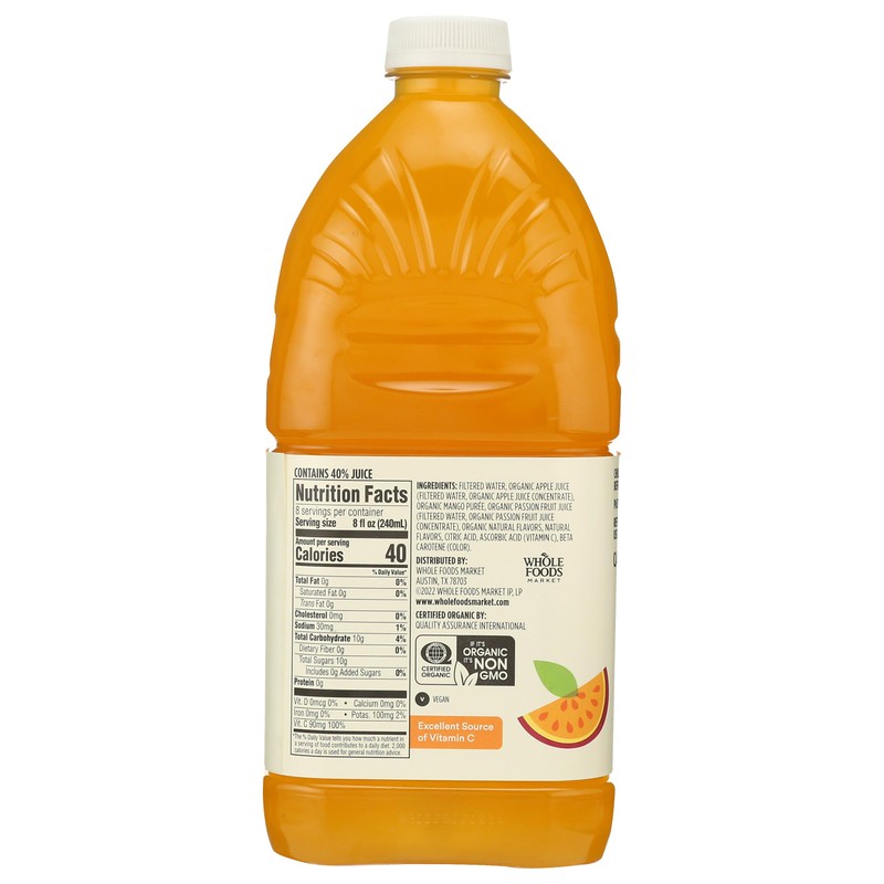 365 by Whole Foods Market, Organic Mango Passionfruit Juice, Reduced