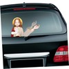 Mobestech Car Wiper Sticker Jesus Decal for Shepherd Theme Removable