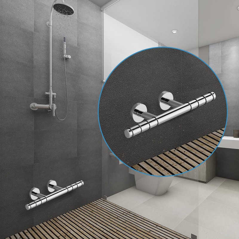 Sanliv Chrome Shower Foot Rest for Shaving & Leg Care