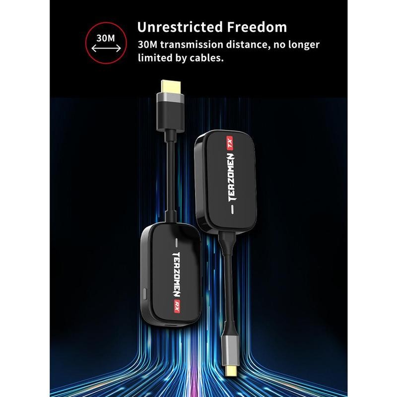 Jaspertronics™ Wireless HDMI Transmitter and Receiver, Extender for Streaming Video