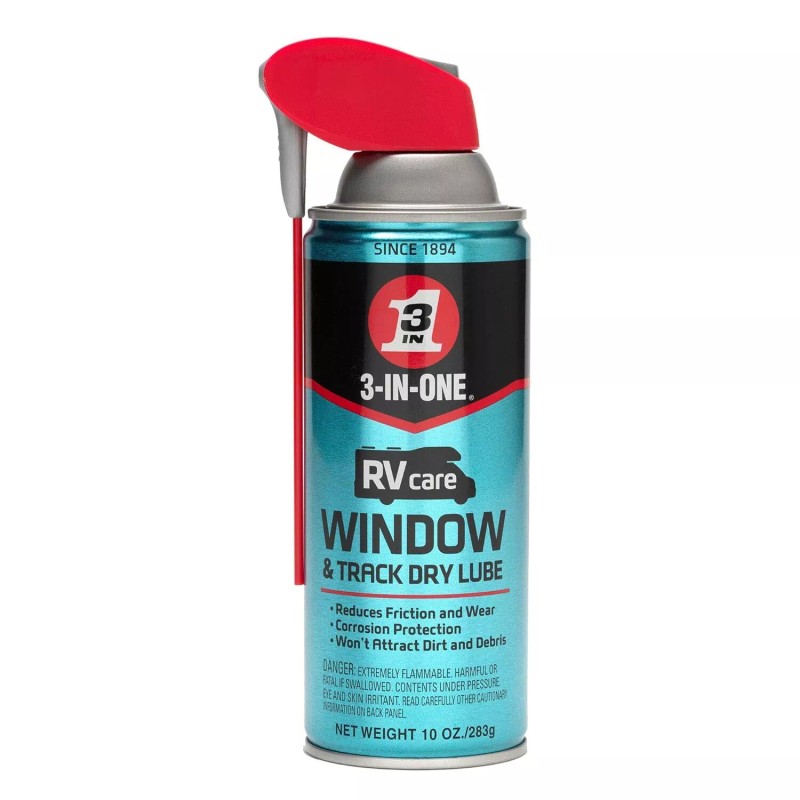 3-IN-ONE RVcare Window & Track Dry Lube with SMART STRAW