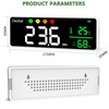 Digital Sound Level Meter 30-130dB Decibel Meter, Noise/Temperature/Hygrometer with 11