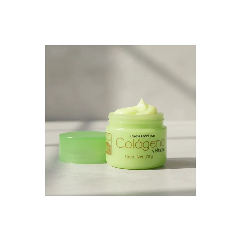 Crema Facial Con Colageno Y Elastina Natural Skin Arabela