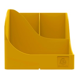 EXACOMPTA - 69508D - 1 Pen Holder Pen-Wave Bee Blue Saffron - 5 Compartments - 4 High Compartments for Large Utensils and 1 Bottom Compartment for Small Utensils