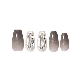 DASHING DIVA Magic Press Black Wish Nail Tips 30 Tips Magic Press Black Wish 30 Tips