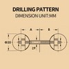 Furniture Fastening Connectors，Countertop Connector,Table Top Fasteners,Furniture Bolts Nuts Joint Miter