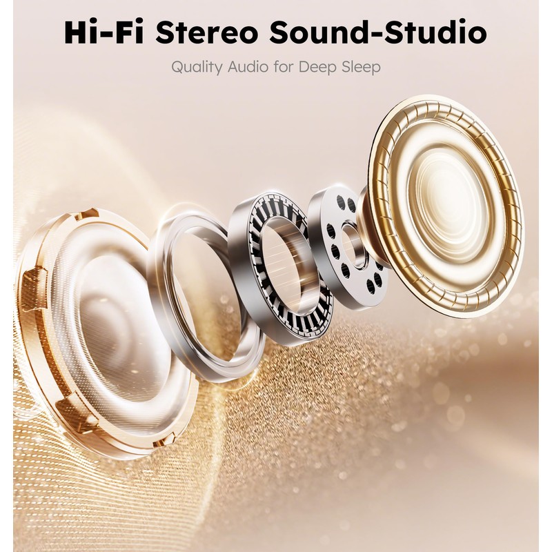 AHUIARGY Ice Silk Sleep Mask with Headphones, Sleep Headphones for