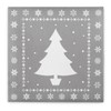 Sovie Home Linclass® Airlaid White Tree Napkin in Silver Christmas