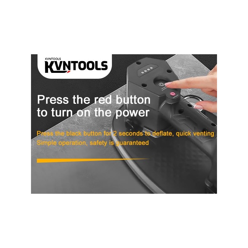 KVNTOOLS Electric Vacuum Suction Cup Elevator, with a Maximum Load