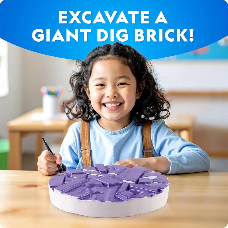 National Geographic Gigantic Gemstone Dig Kit Excavate 100 Real Gems