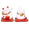 Lucky Cat Solar Powered Cute Decorative Wealth Welcoming Waving Fortune