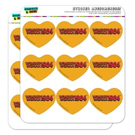 Wonder Woman 1984 Vintage Logo Heart Shaped Planner Calendar Scrapbook Craft Stickers