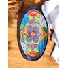 Large Talavera Oval Platter – 17.5” x 10” Hand-Painted Ceramic