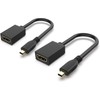 GANA Micro HDMI auf HDMI Adapter,4K@60Hz 3D 1080P Typ D