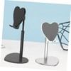 Operitacx Heart Shaped Metal Desktop Tablet Support Flexible Phone Bracket