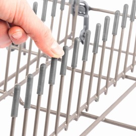 The Original Smith’s Dishwasher Rack Caps (Set of 100, Colour: Grey, Material: PVC) - Dishwasher Protection Prongs | Fits All Dishwasher Models | Made in The EU | 1 Year Money Back Guarantee!