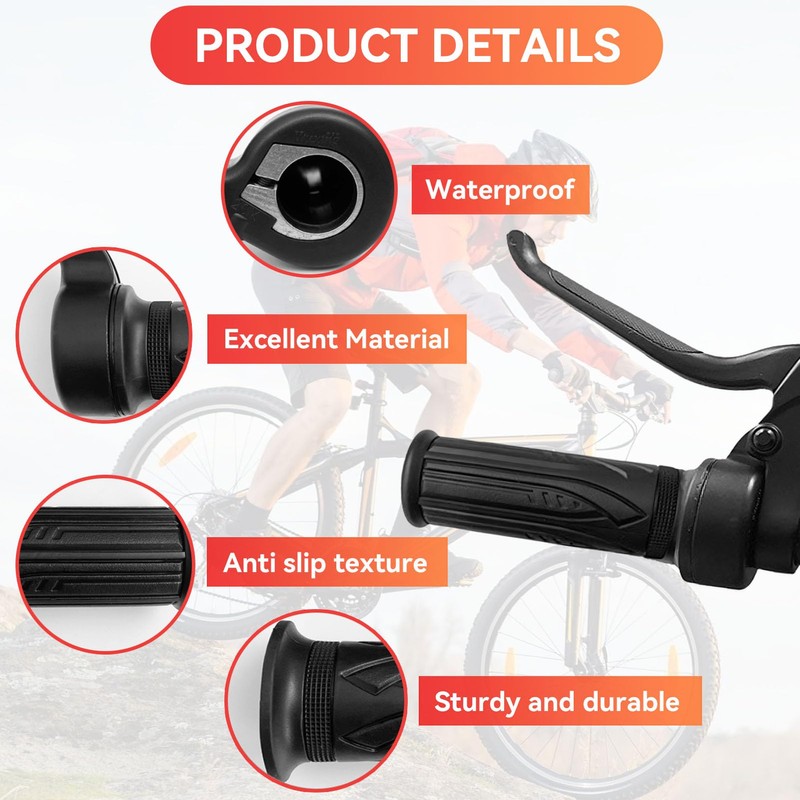 Frdhee Electric Bike 20X Full Twist Throttle, Right Handle Throttle