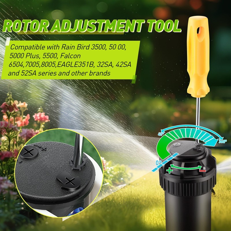 Gulfmew 3 Pcs Sprinkler Head Tool Compatible with Rain Bird
