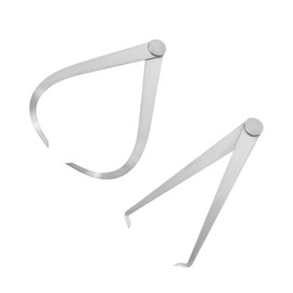 Kozelo Inside Outside Calipers - [8 Inch] Friction Joint Stainless Steel Measurement Tool for Size Measuring Use, Silver Tone