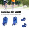 1 Pair Handlebar Bike Mirror 360 Degree Rotatable Scratch Resistant