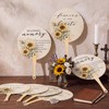 100 Pcs Funeral Favors for Guests Funeral Fans Bulk, Sunflowers