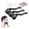 3pzs Rodillo Facial Titanio 0.33mm Para Colágeno