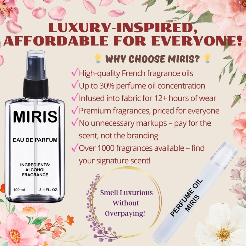 MIRIS No. 35774, Inspired by Bacarat Rouge 540, Long-Lasting Unisex