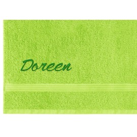 Lashuma Towel with Embroidered Name – Terry Cloth Linz Series – Hand Towel Bath Towel Shower Towel Sauna Towel