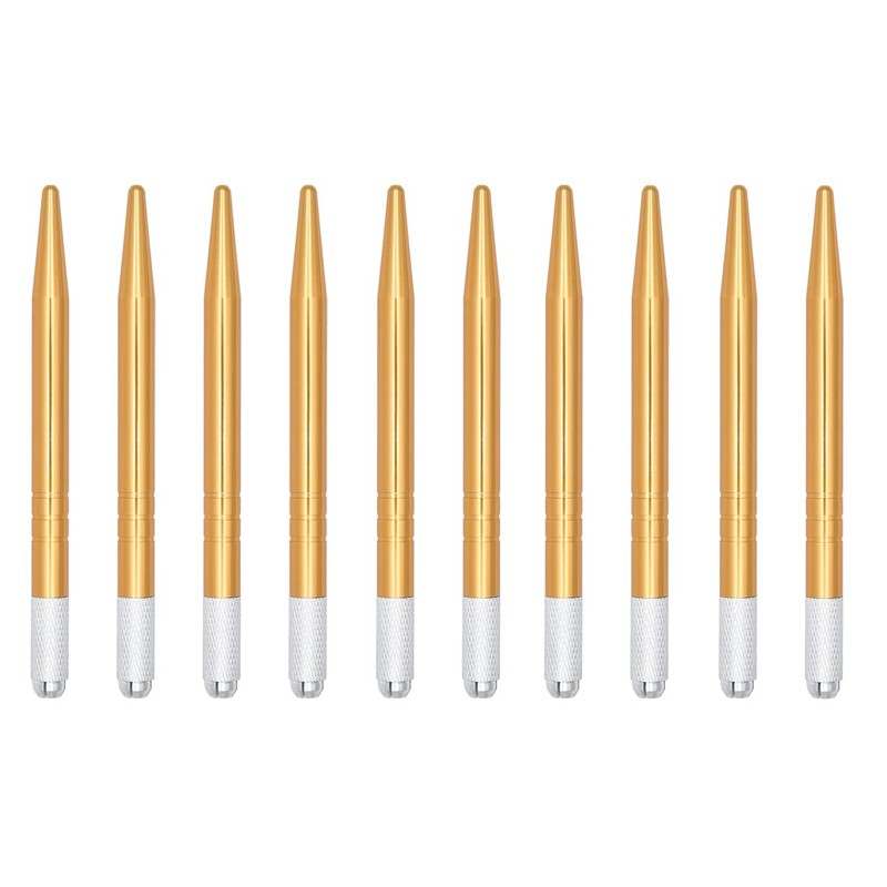 XIAOYU 10 Pieces Microblading Pens Manual Eyebrow Tattoo Pens Light