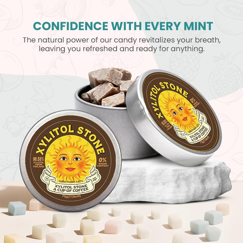 Xylitol Stone Sugar Free Candy - Vegan & Keto Friendly