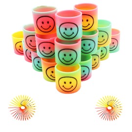 Pack of 24 Mini Rainbow Spiral Springs Magic Rainbow Puzzle Educational Toy for Party Bag Fillers Toy, Puzzle Gift Children's Birthday Educational Toy