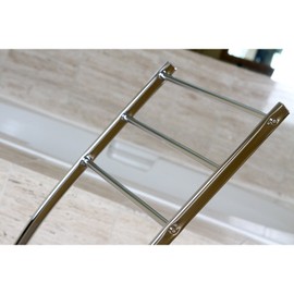 Kingston Brass SCC8251 Pedestal Steel Construction Towel Rack, Polished Chrome