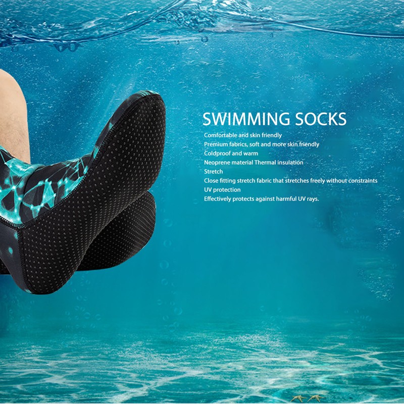 Diving Wetsuit Socks for Women Men Neoprene Nylon 3MM Anti